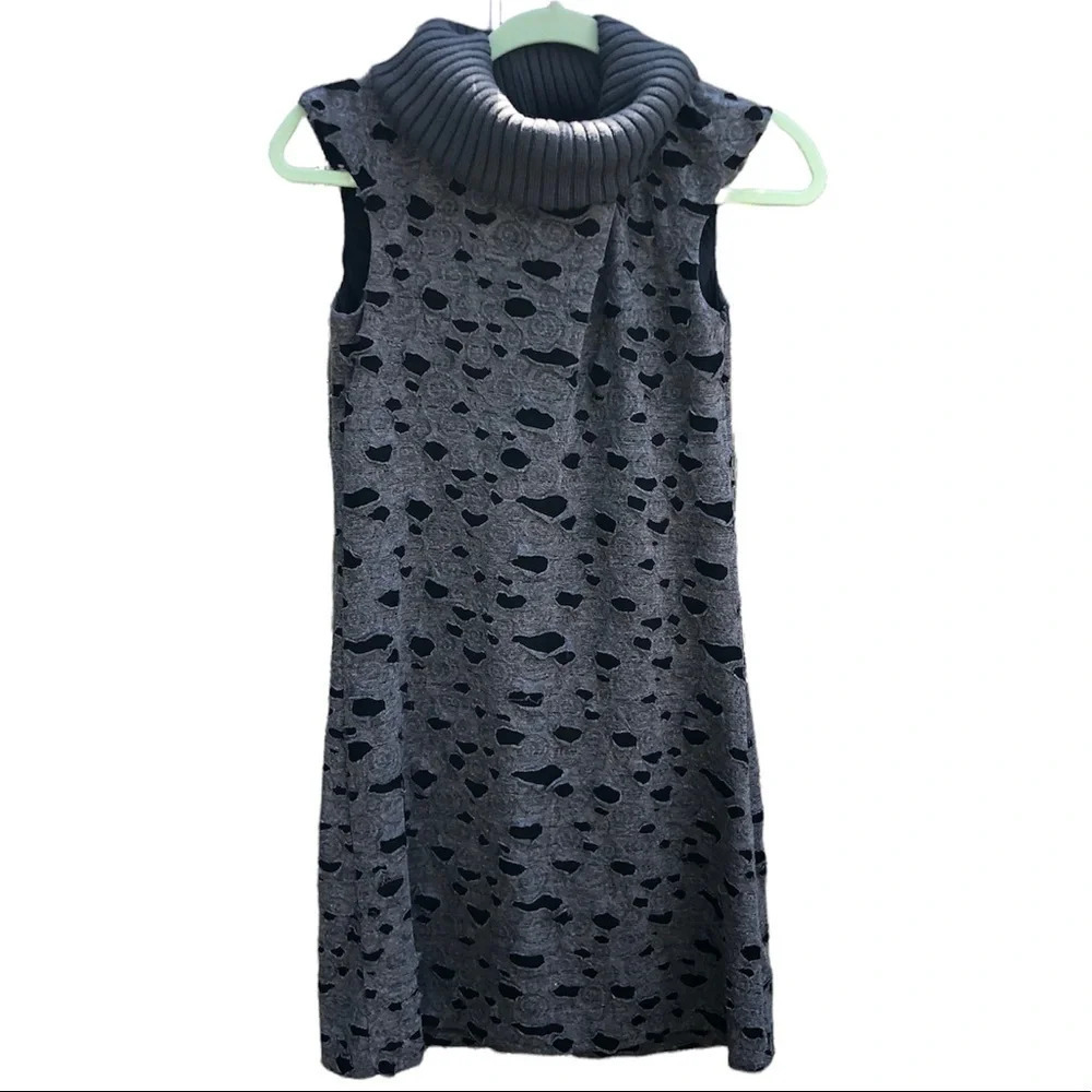 PATRIZIA PEPE FIRENZE CUTOUT TURTLENECK DRESS